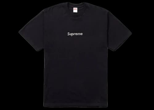 Supreme Swarovski Box Logo Tee Black
