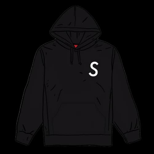 Supreme Swarovski S Logo Hooded Sweatshirt Black