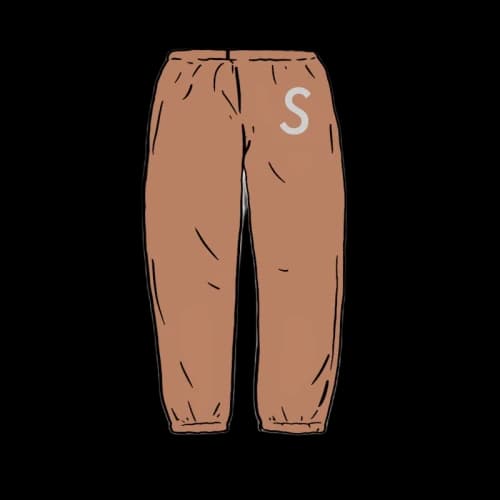 Supreme Swarovski S Logo Sweatpant Brown
