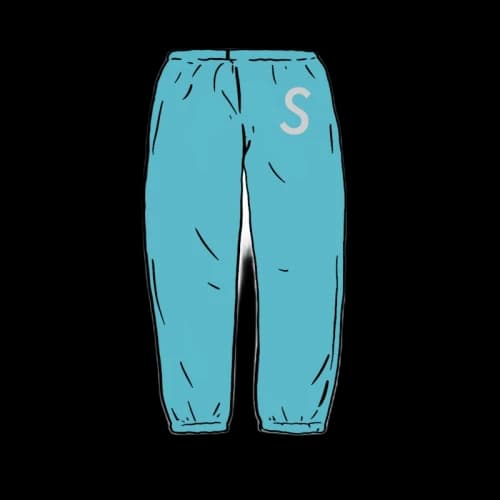 Supreme Swarovski S Logo Sweatpant Light Aqua