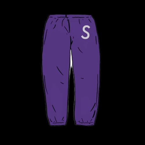 Supreme Swarovski S Logo Sweatpant Purple