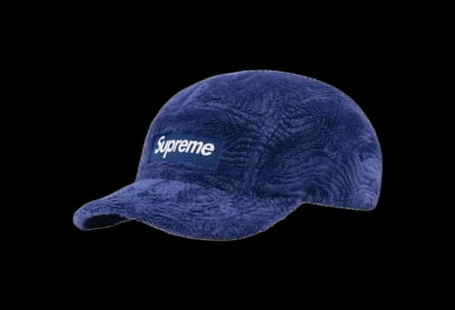 Supreme Swirl Fleece Camp Cap Blue (FW22)