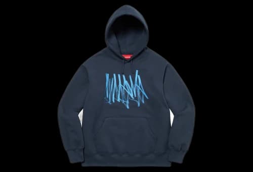 Supreme Tag Hooded Sweatshirt Navy (FW22)