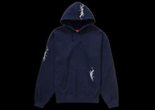 Supreme Tag Hooded Sweatshirt (SS24) Navy