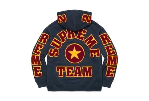 Supreme Team Chenille Hooded Sweatshirt Navy (SS22)