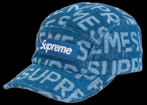 Supreme Terry Spellout Camp Cap Blue