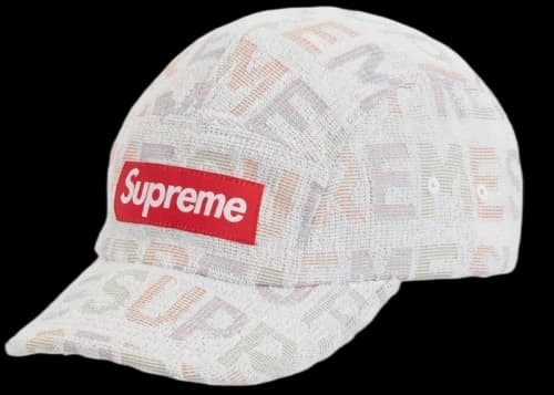 Supreme Terry Spellout Camp Cap White