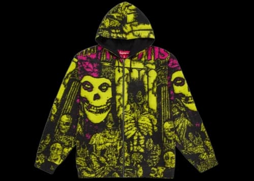 Supreme The Misfits Zip Up Hooded Sweater Multicolor