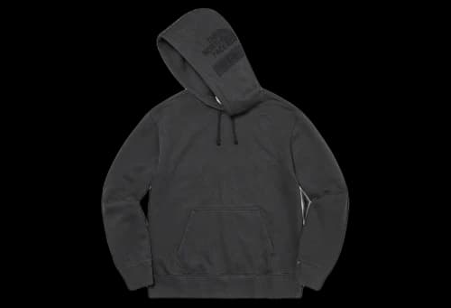Supreme The North Face® Pigment Printed Hooded Sweatshirt Black (FW22)