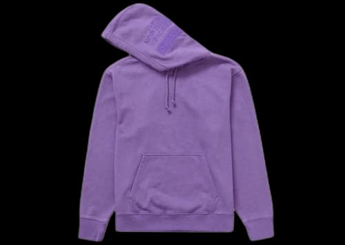 Supreme The North Face Pigment Printed Hooded Sweatshirt Purple