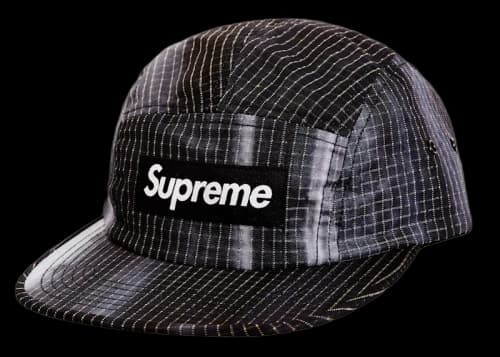 Supreme Tie Dye Ripstop Camp Cap Black