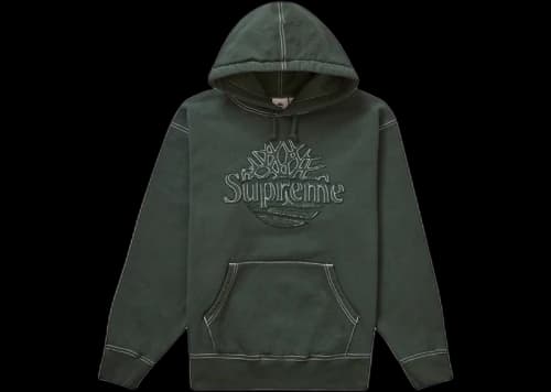 Supreme Timberland Hooded Sweatshirt (SS23) Dark Green