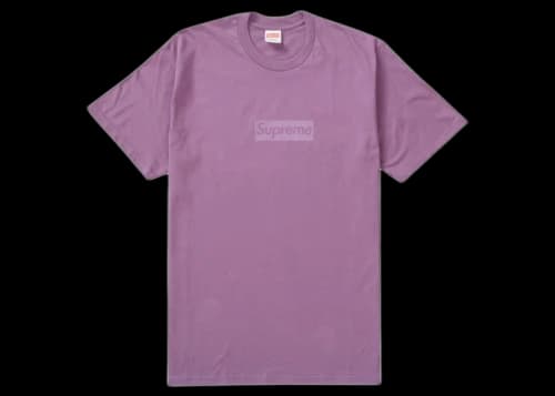 Supreme Tonal Box Logo Tee Dusty Purple