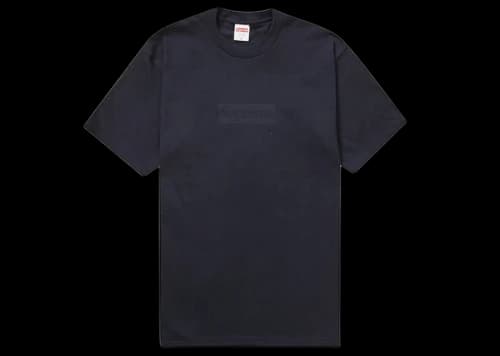 Supreme Tonal Box Logo Tee Navy