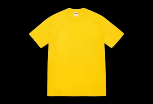 Supreme Tonal Box Logo Tee Yellow (SS23)