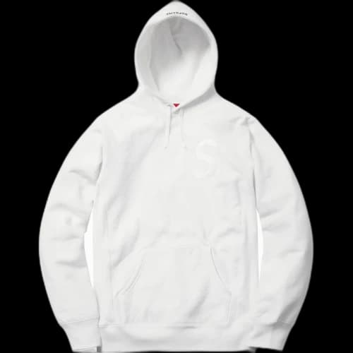 Supreme Tonal S Logo Hoodie White