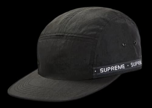 Supreme Tonal Tape Camp Cap Black