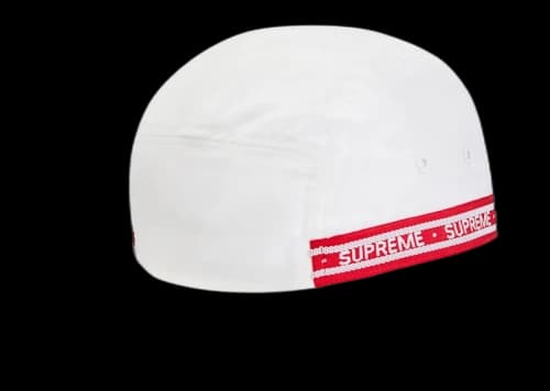 Supreme Tonal Tape Camp Cap White