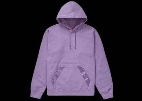 Supreme Tonal Webbing Hooded Sweatshirt Violet