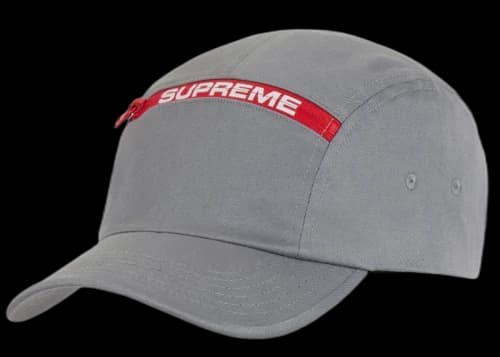Supreme Top Zip Camp Cap Grey