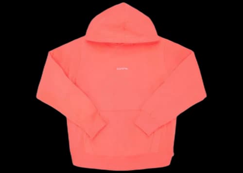 Supreme Trademark Hooded Sweatshirt Fluorescent Pink