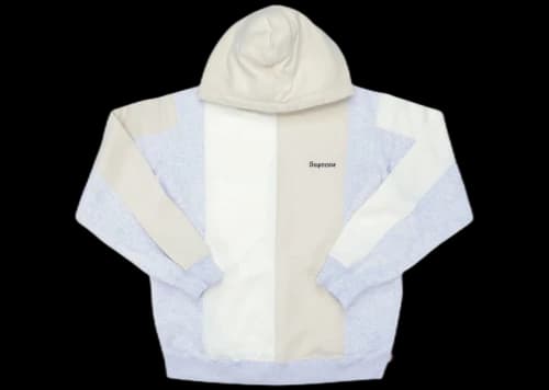 Supreme Tricolor Hooded Sweatshirt Ash Grey