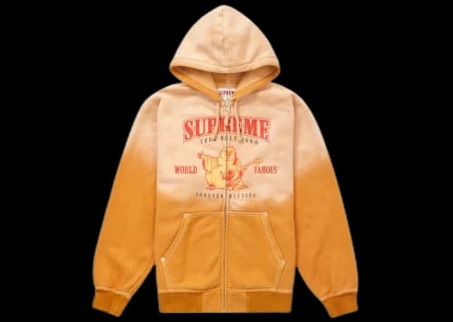 Supreme True Religion Zip Up Hooded Sweatshirt Dusty Orange