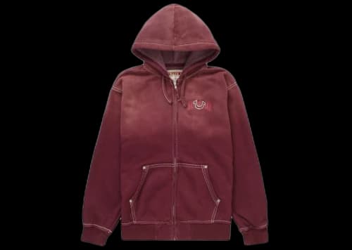 Supreme True Religion Zip Up Hooded Sweatshirt (FW22) Eggplant