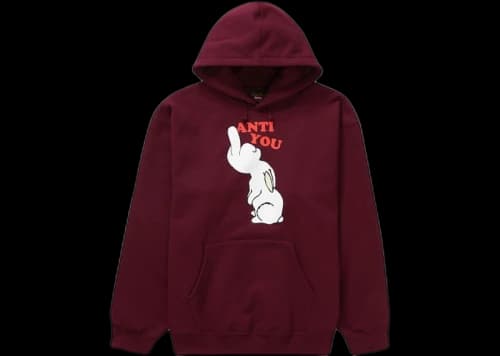 Supreme UNDERCOVER Anti You Hooded Sweatshirt Burgundy