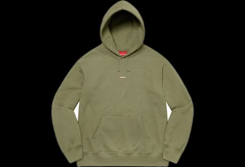 Supreme Underline Hooded Sweatshirt Light Olive (FW22)
