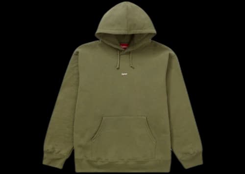 Supreme Underline Hooded Sweatshirt Light Olive
