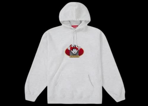 Supreme Vampire Boy Hooded Sweatshirt Ash Grey