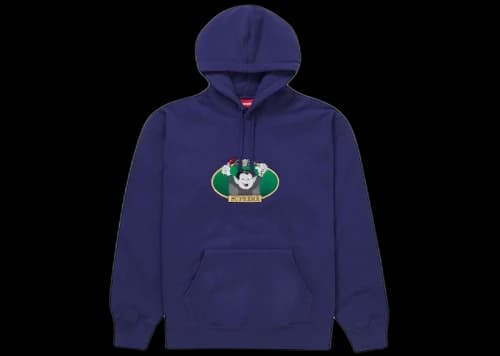 Supreme Vampire Boy Hooded Sweatshirt Washed Navy