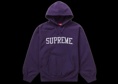 Supreme Varsity Hooded Sweatshirt Dark Purple