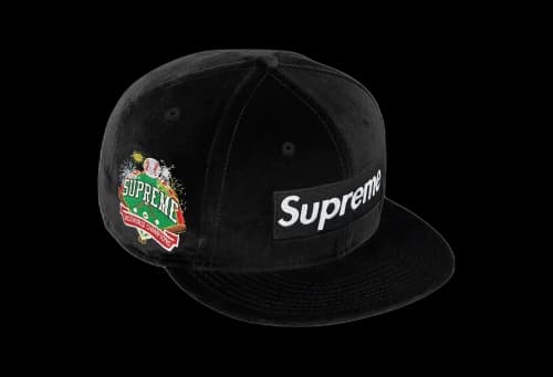Supreme Velour Box Logo New Era® Black (FW22)