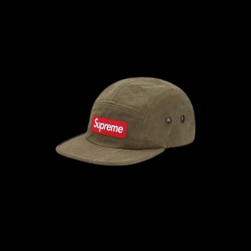Supreme Washed Canvas Camp Cap Olive (FW19)