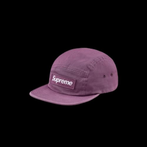 Supreme Washed Chino Twill Camp Cap Dark Lilac (FW18)