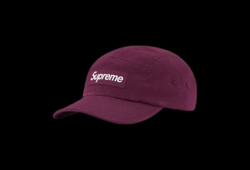 Supreme Washed Chino Twill Camp Cap Dark Purple (FW22)