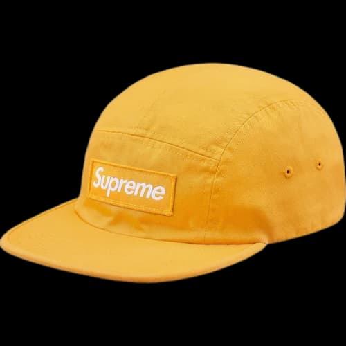 Supreme Washed Chino Twill Camp Cap (FW18) Pale Yellow
