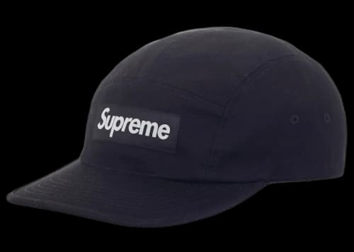 Supreme Washed Chino Twill Camp Cap (FW23) Black