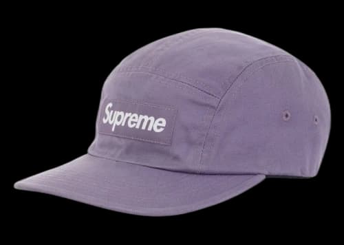 Supreme Washed Chino Twill Camp Cap (FW23) Dusty Purple