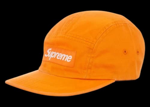 Supreme Washed Chino Twill Camp Cap (FW23) Light Orange