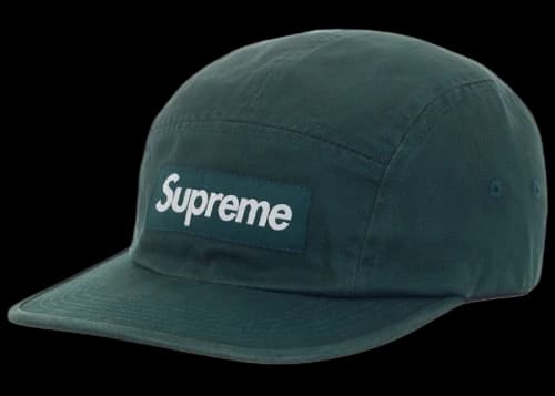 Supreme Washed Chino Twill Camp Cap (FW23) Pine Green