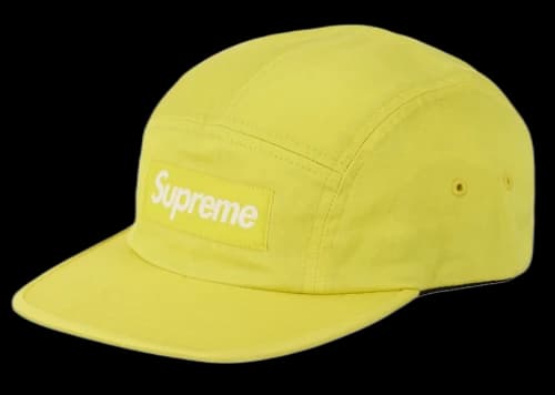 Supreme Washed Chino Twill Camp Cap (FW24) Yellow