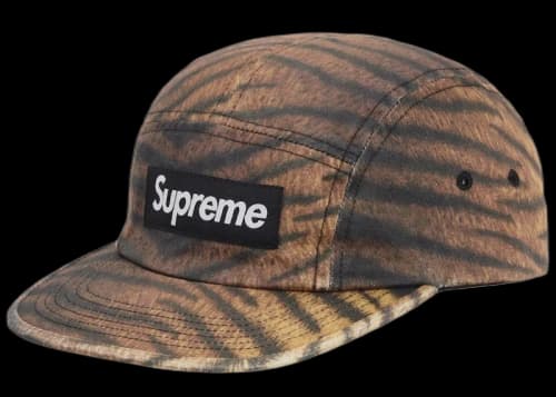 Supreme Washed Chino Twill Camp Cap (FW25) Tiger