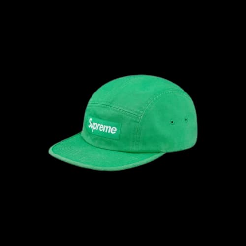 Supreme Washed Chino Twill Camp Cap Kelly Green (SS18)