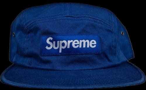 Supreme Washed Chino Twill Camp Cap Light Royal