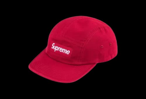 Supreme Washed Chino Twill Camp Cap 'Red' (SS25)