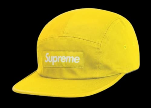 Supreme Washed Chino Twill Camp Cap (SS19) Yellow