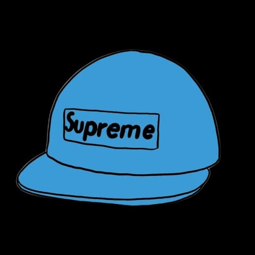 Supreme Washed Chino Twill Camp Cap (SS20) Blue